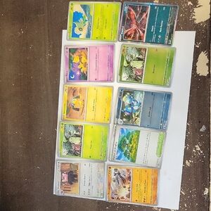 10 Pokemon Cards 2 Holo Basic And 1 Holo Star